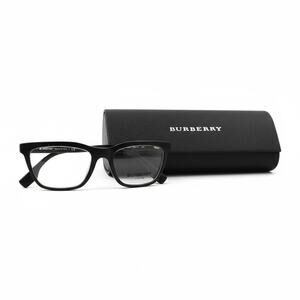 Burberry B2309 3282 Black Check Rectangular Eyeglasses with Case
